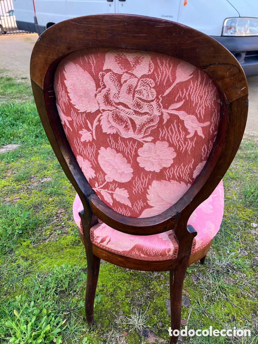 Antig&uuml;edades: Silla Isabelina de tocador - Foto 6