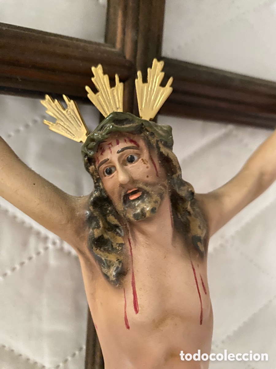 Antig&uuml;edades: Cristo crucificado industrial - Foto 1