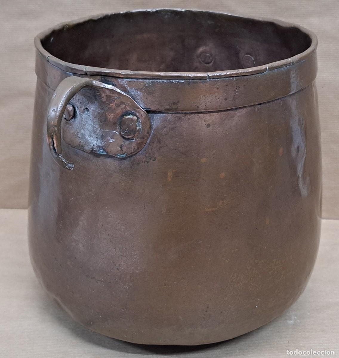 Antig&uuml;edades: Olla de cobre, siglo XIX - Foto 2