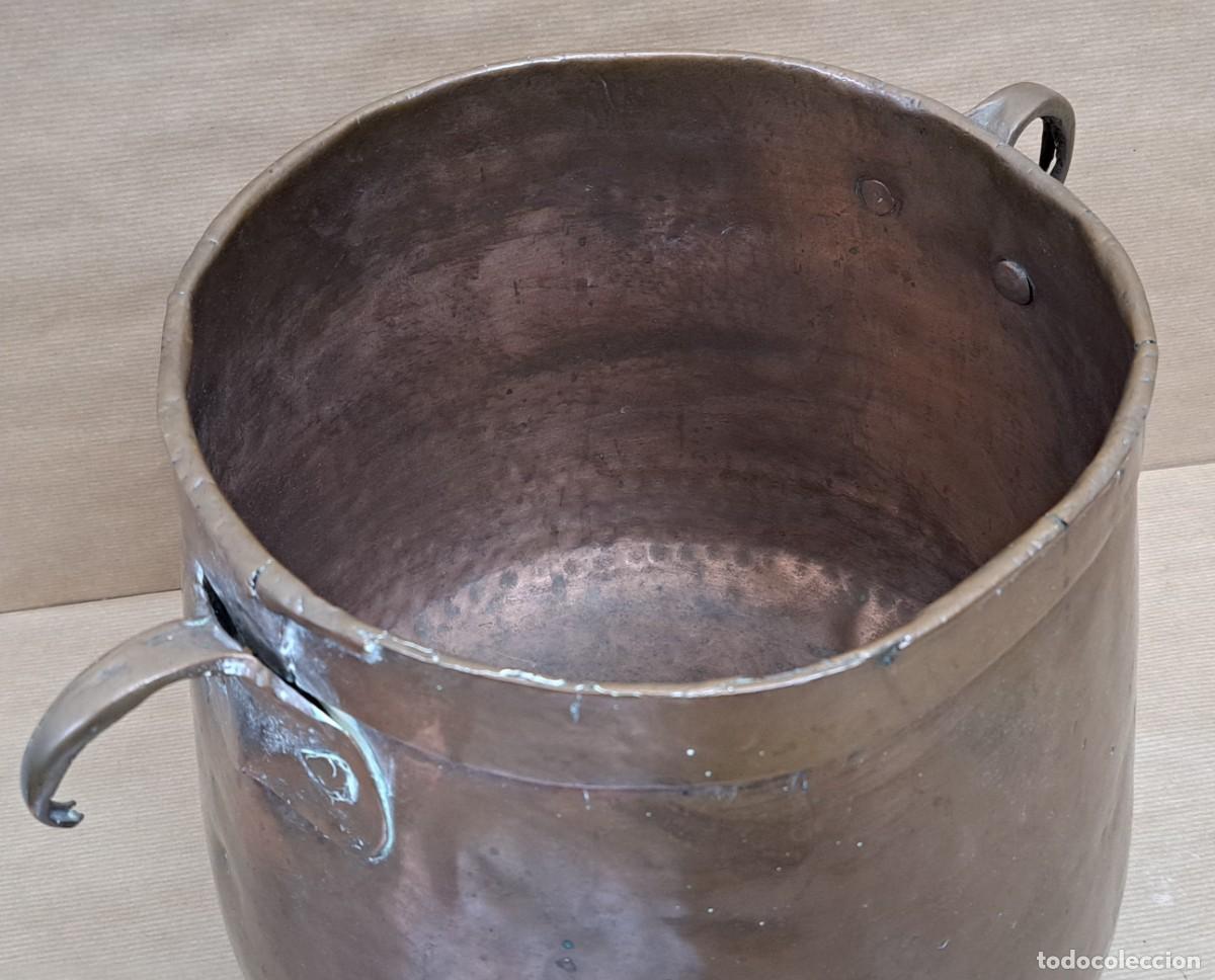 Antig&uuml;edades: Olla de cobre, siglo XIX - Foto 3