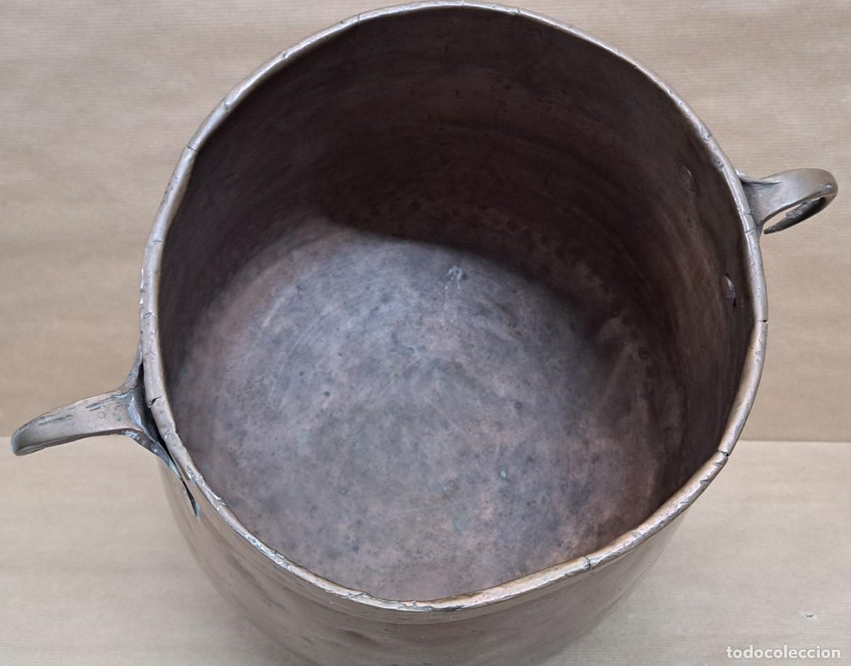 Antig&uuml;edades: Olla de cobre, siglo XIX - Foto 4