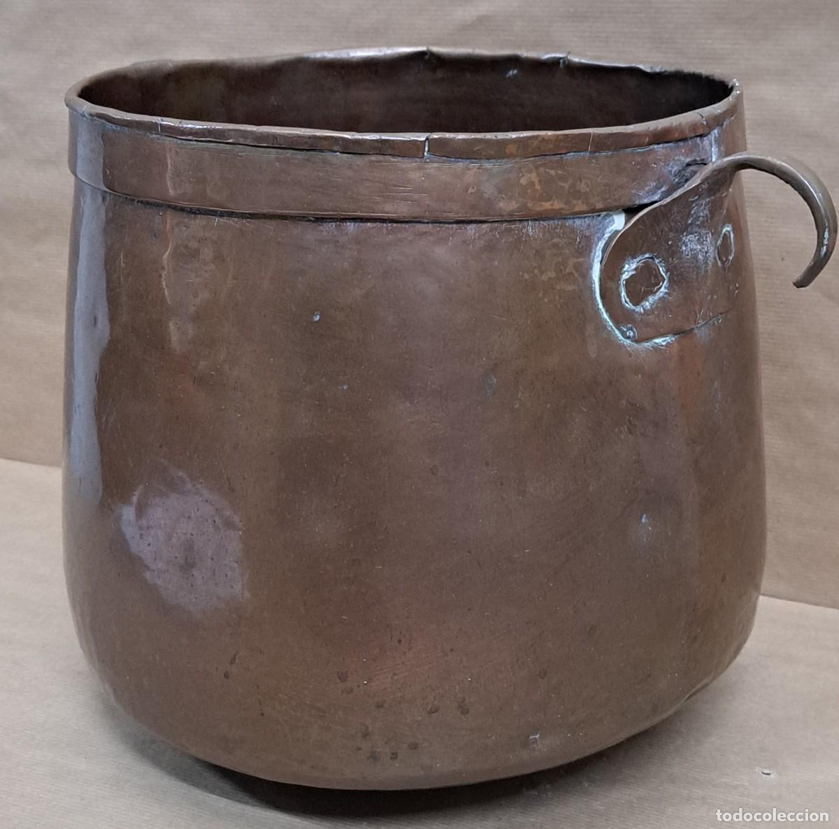 Antig&uuml;edades: Olla de cobre, siglo XIX - Foto 6