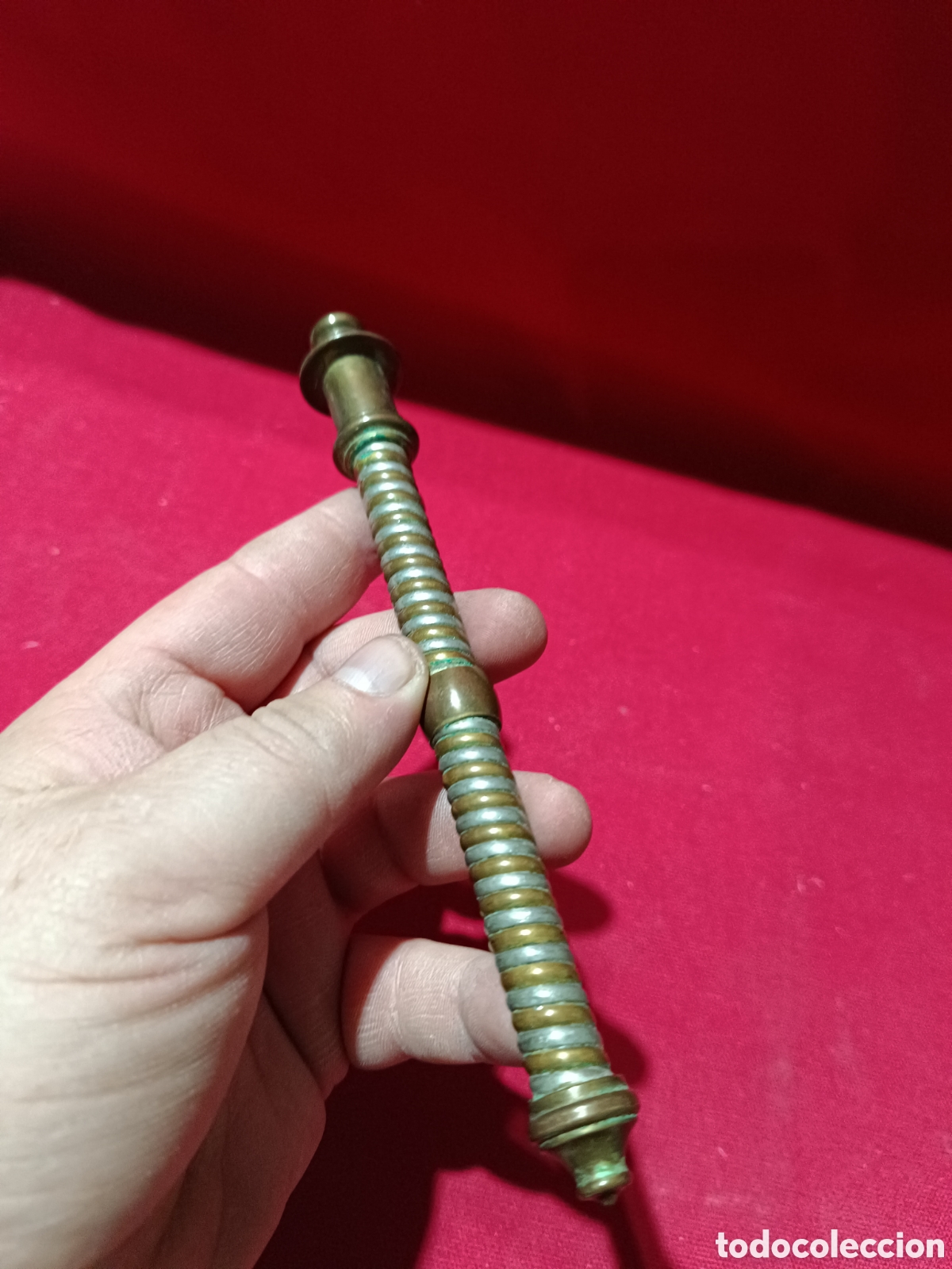 Antig&uuml;edades: Antiguo hisopo de bronce finales s XIX - Foto 3