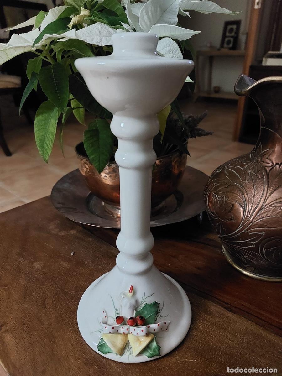 Antig&uuml;edades: PORTAVELAS DE CERAMICA - Foto 1