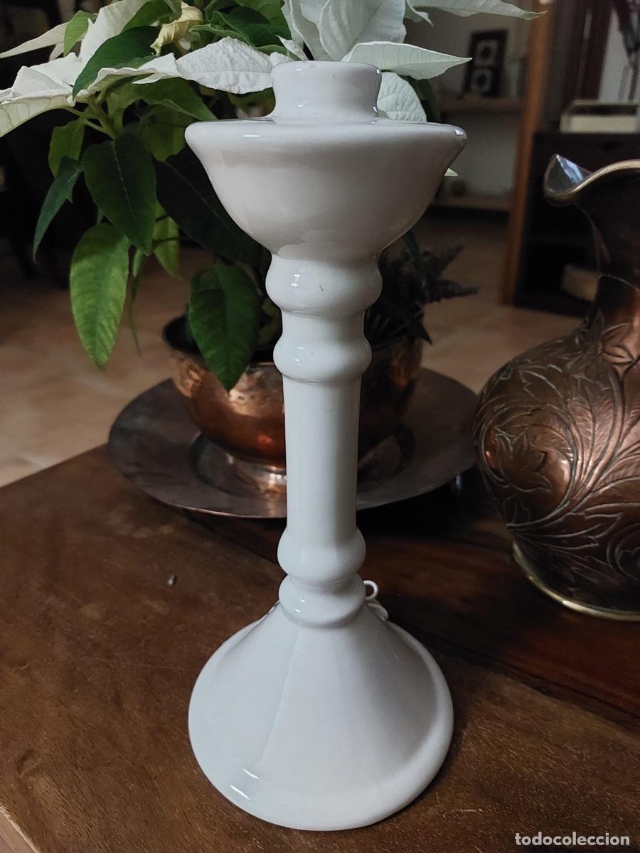 Antig&uuml;edades: PORTAVELAS DE CERAMICA - Foto 3