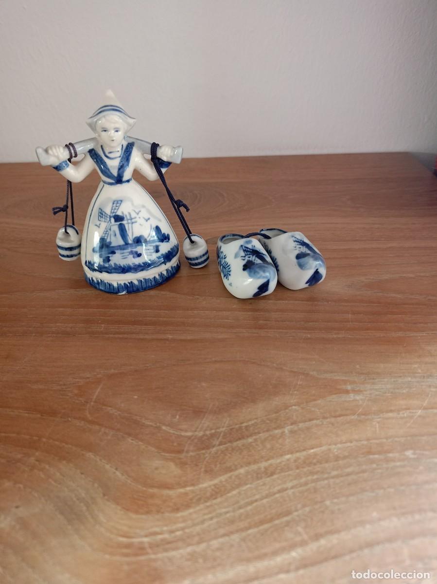Antig&uuml;edades: LOTE DE DOS PORCELANAS DELFT. HOLANDA. - Foto 1