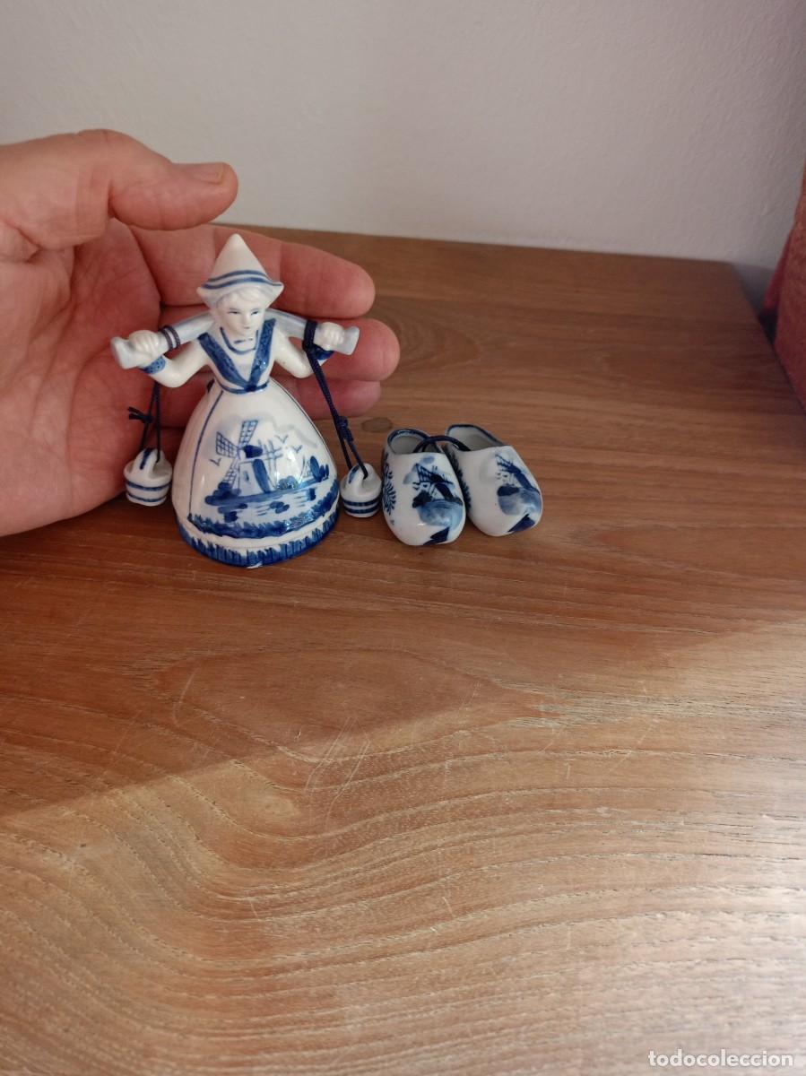 Antig&uuml;edades: LOTE DE DOS PORCELANAS DELFT. HOLANDA. - Foto 2