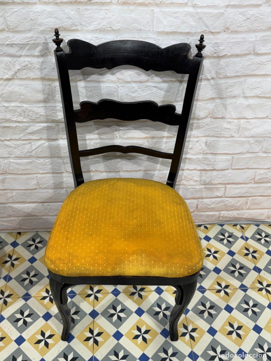 Antig&uuml;edades: PAREJA DE SILLAS VINTAGE EN MADERA - Foto 8