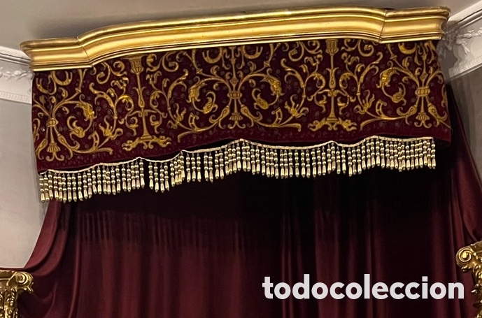 Antig&uuml;edades: Bambalina bordada antigua - Foto 1