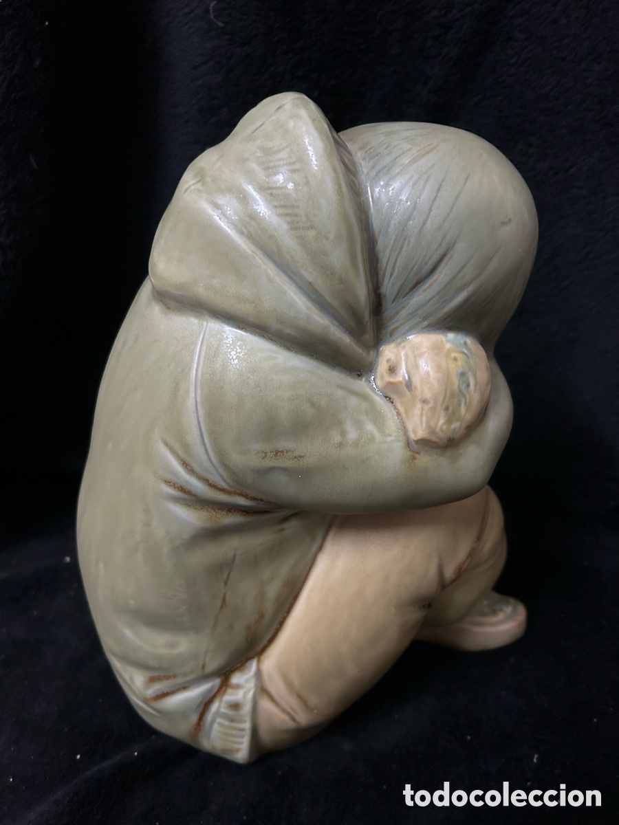 Antig&uuml;edades: Figura Lladr&oacute; esquimal 28cm - Foto 2