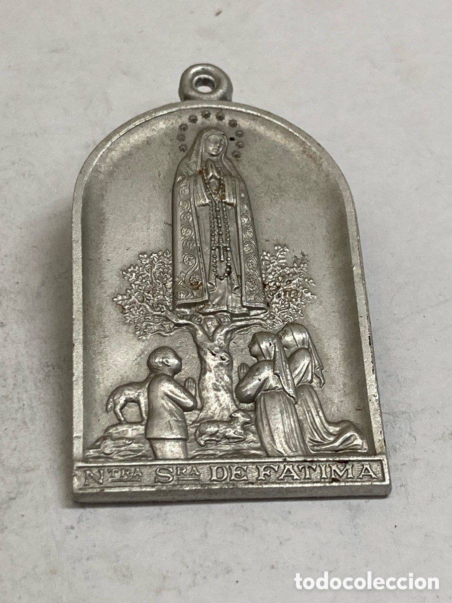 Antig&uuml;edades: Medalla de metal religiosa C366 - Foto 1