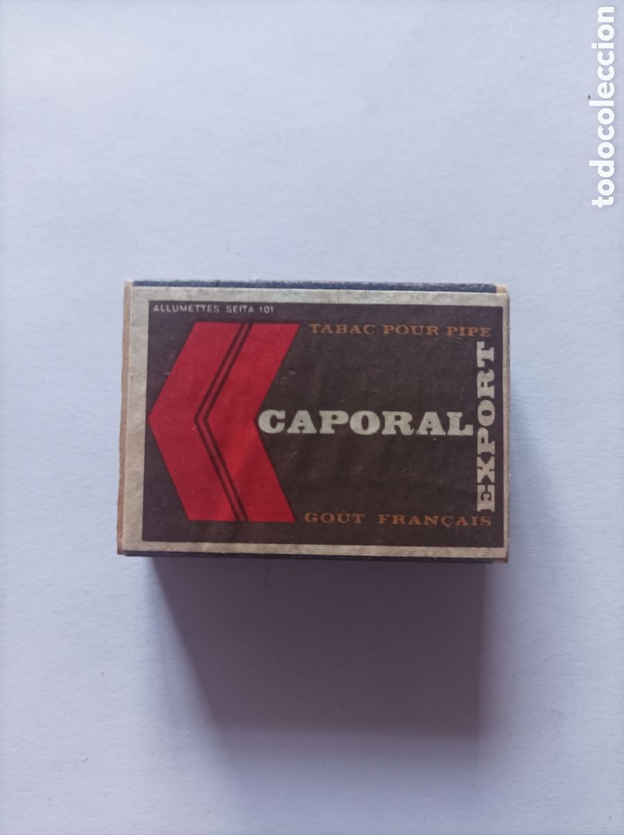 Antig&uuml;edades: CAPORAL. CAJA DE CERILLAS DE MADERA. - Foto 1