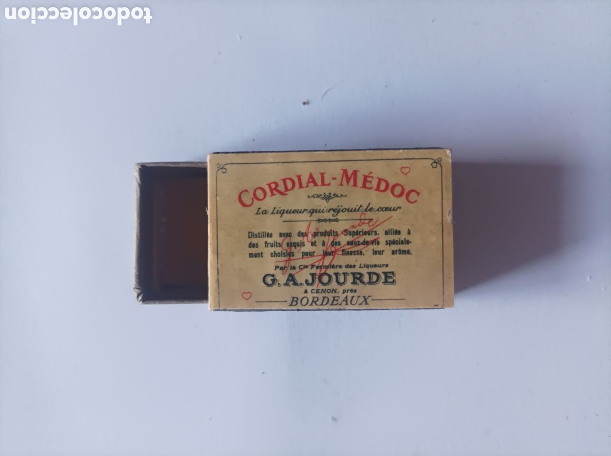 Antig&uuml;edades: BURDEOS. CAJA DE CERILLAS DE MADERA. FRANCIA. - Foto 3