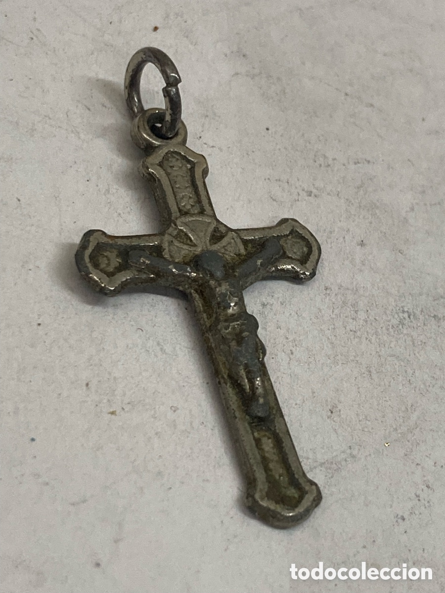 Antig&uuml;edades: Cruz de metal religiosa C366 - Foto 1