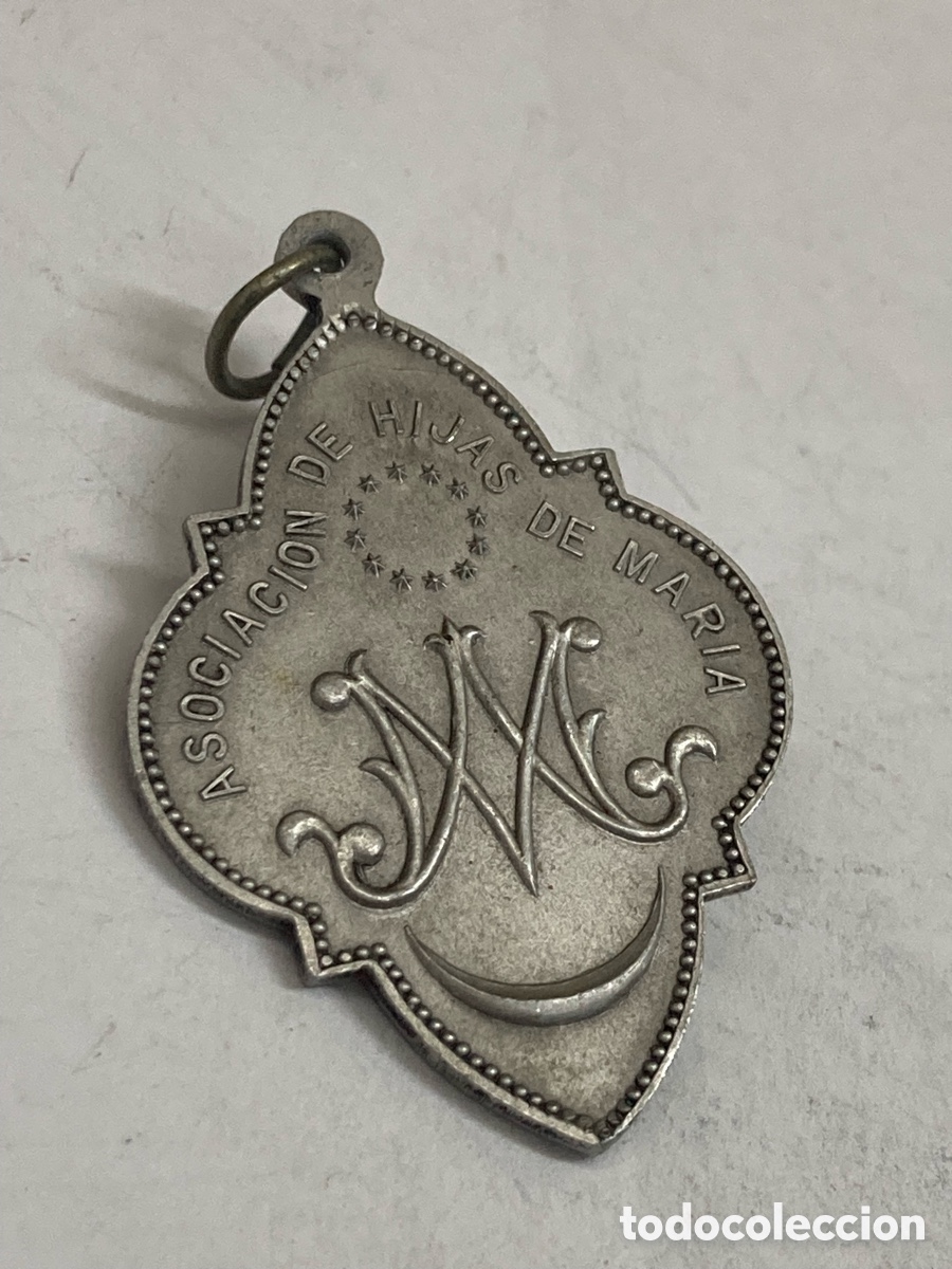 Antig&uuml;edades: Medalla de metal Religioso C366 - Foto 2