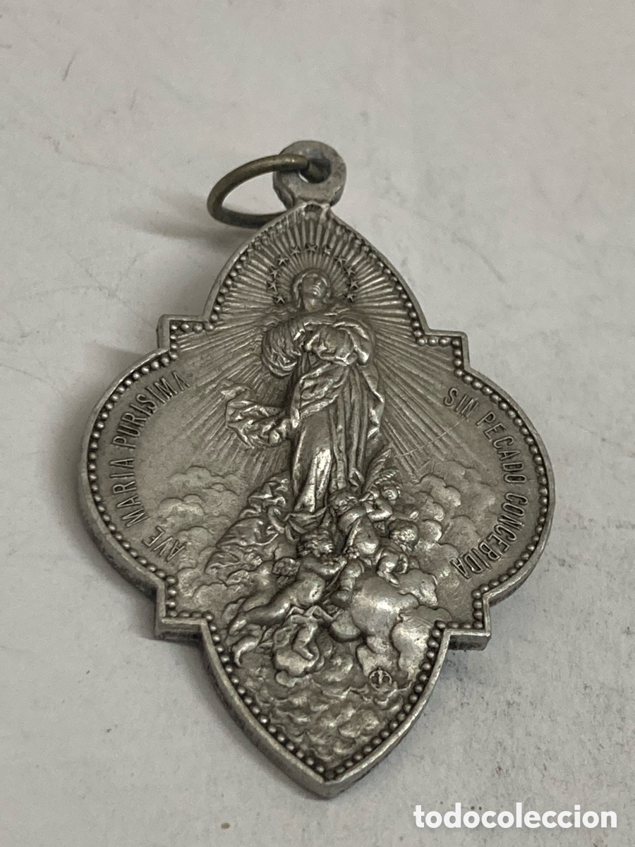 Antig&uuml;edades: Medalla de metal Religioso C366 - Foto 1