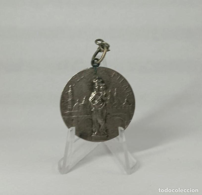 Antig&uuml;edades: Medalla Nuestra Se&ntilde;ora del Pilar (Zaragoza). M040 - Foto 1