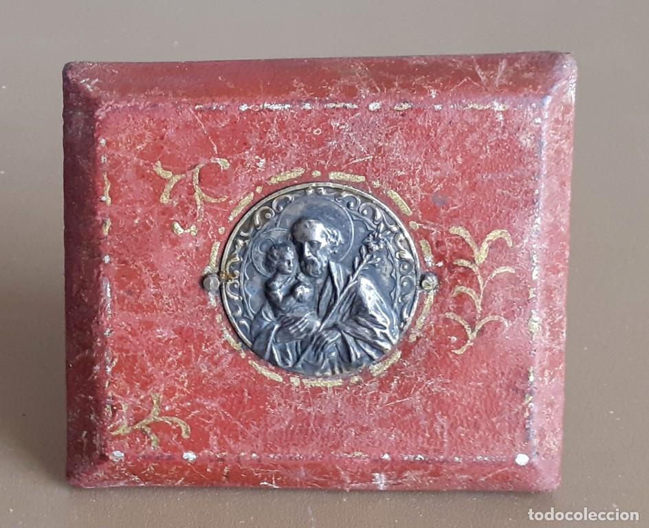 Antig&uuml;edades: Antigua placa con tr&iacute;pode SAN CRISTOBAL - Foto 1