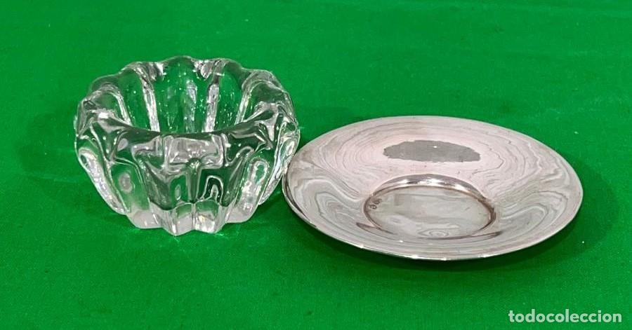 Antig&uuml;edades: Tintero con platito de plata - Foto 3