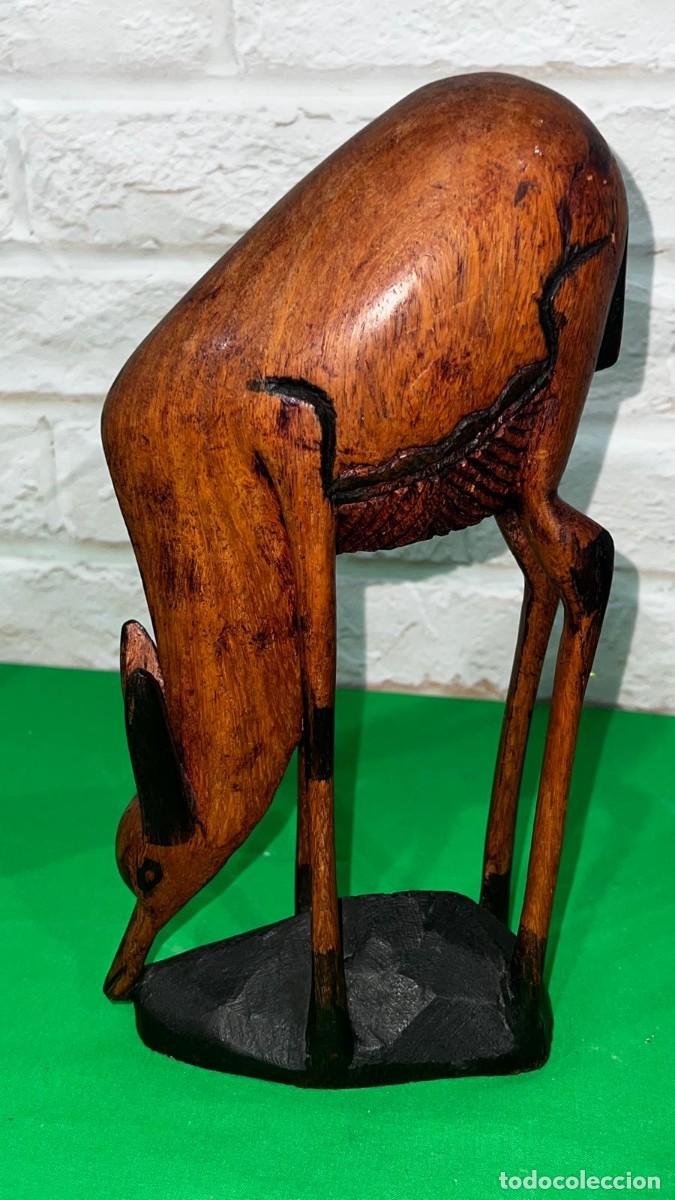 Antig&uuml;edades: Pareja de animales de madera - Foto 4