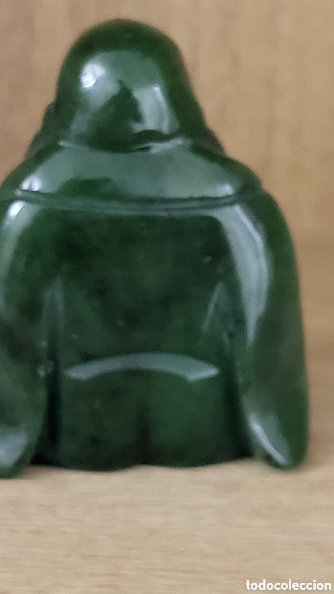 Antig&uuml;edades: ANTIGUO BUDA DE JADE SIGLO XIX - Foto 2
