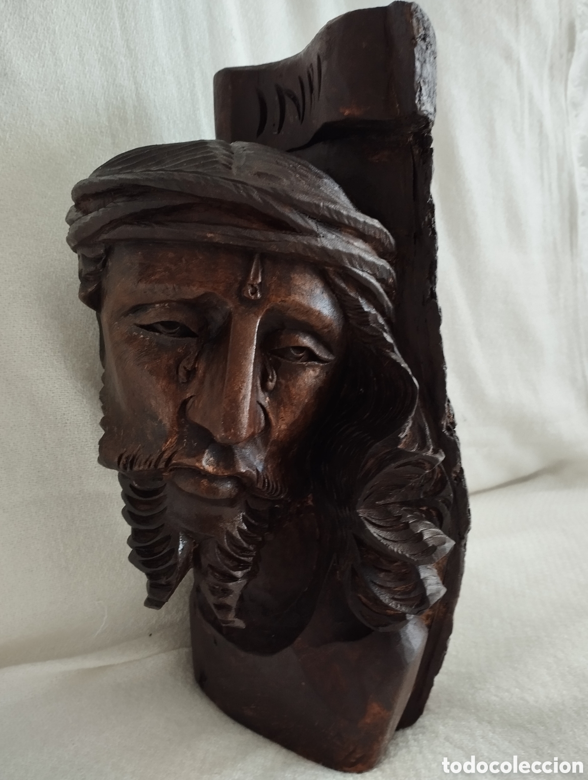 Antig&uuml;edades: Jesucristo Madera tallada. - Foto 3