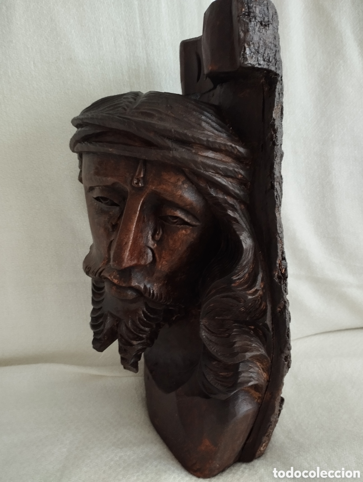 Antig&uuml;edades: Jesucristo Madera tallada. - Foto 4