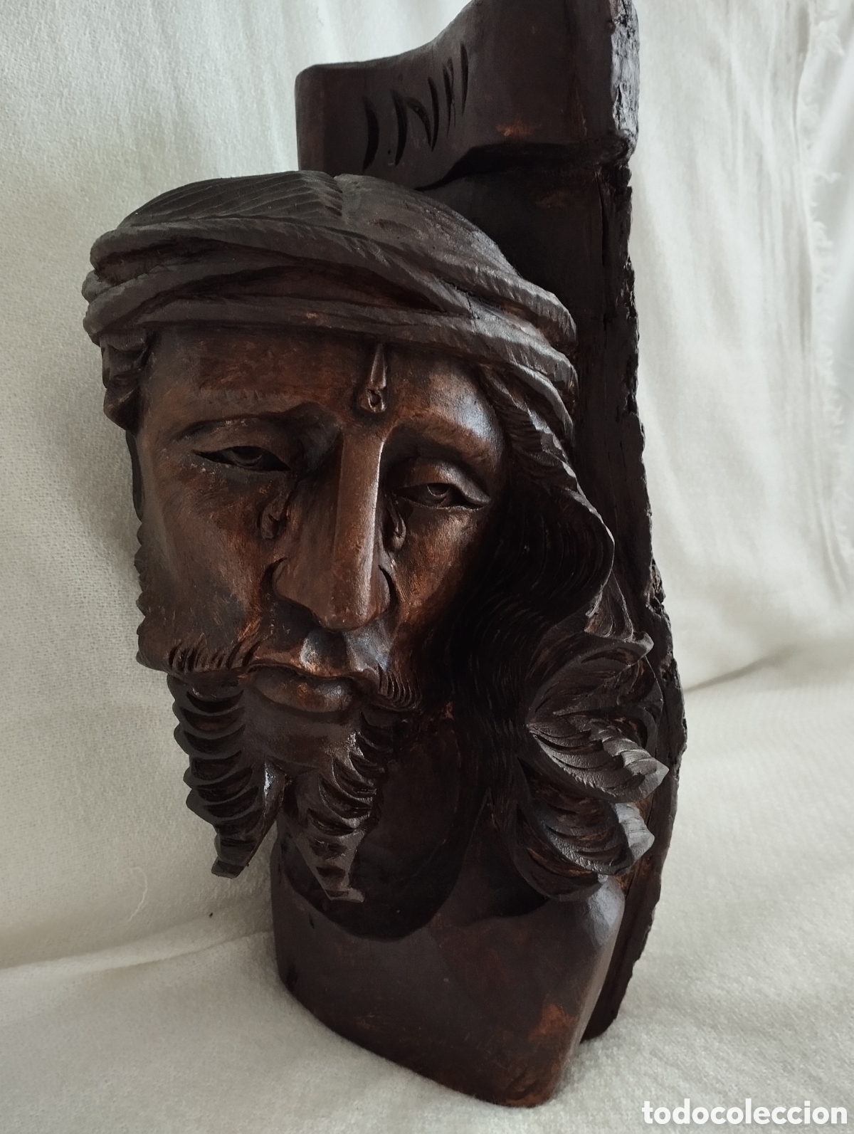Antig&uuml;edades: Jesucristo Madera tallada. - Foto 1