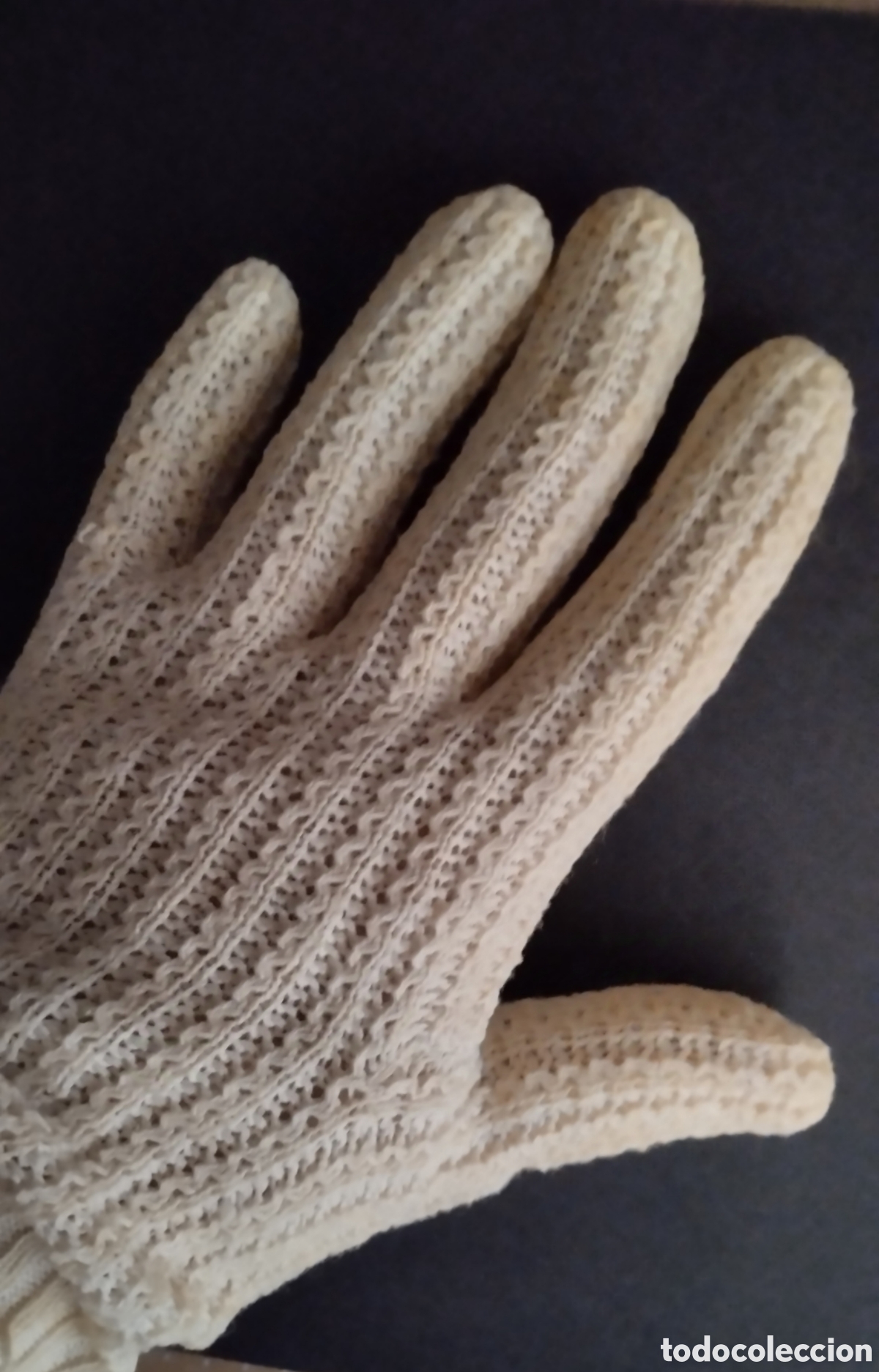 Antig&uuml;edades: Antiguos guantes de punto. - Foto 3