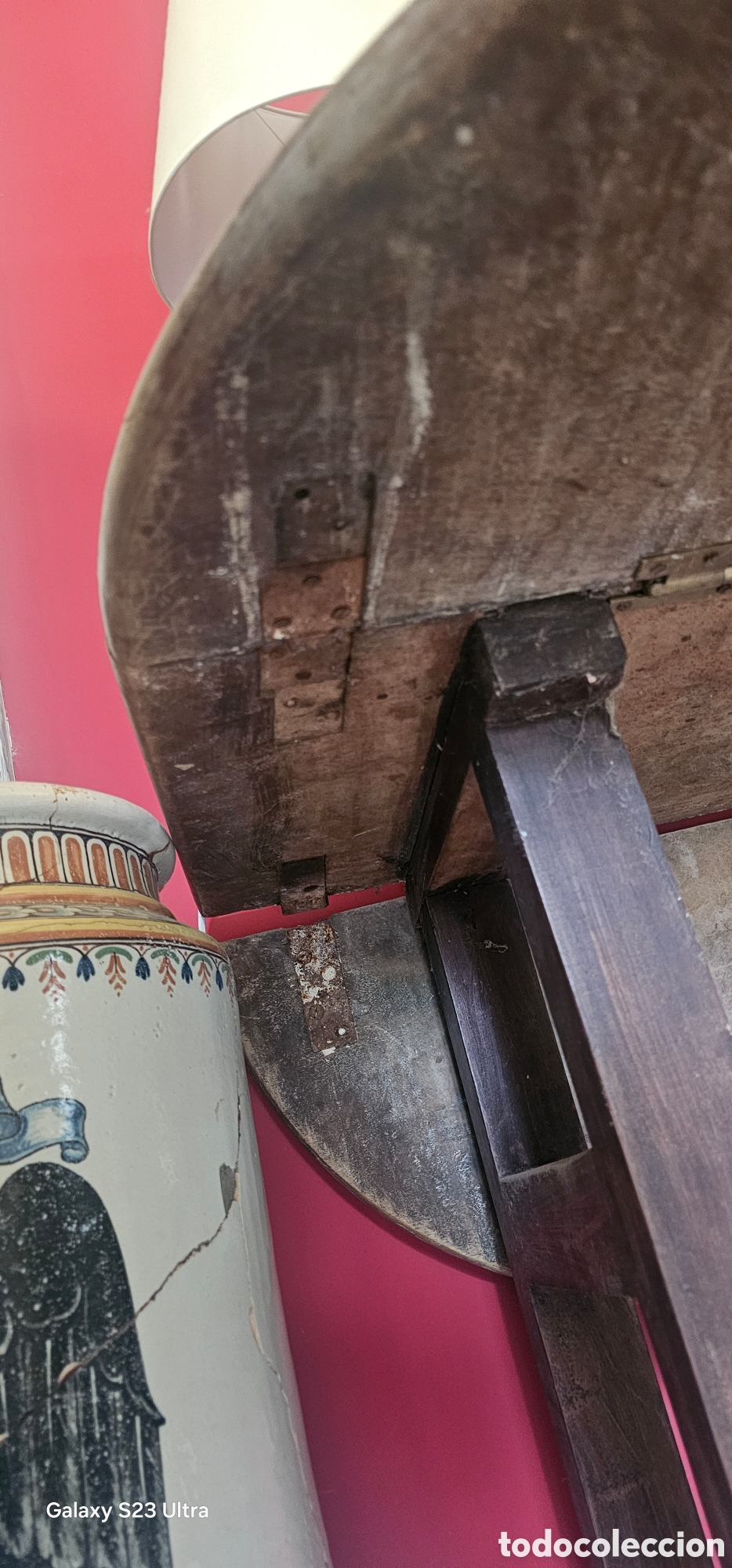 Antig&uuml;edades: Mesa de alas a&ntilde;o 1800 - Foto 3