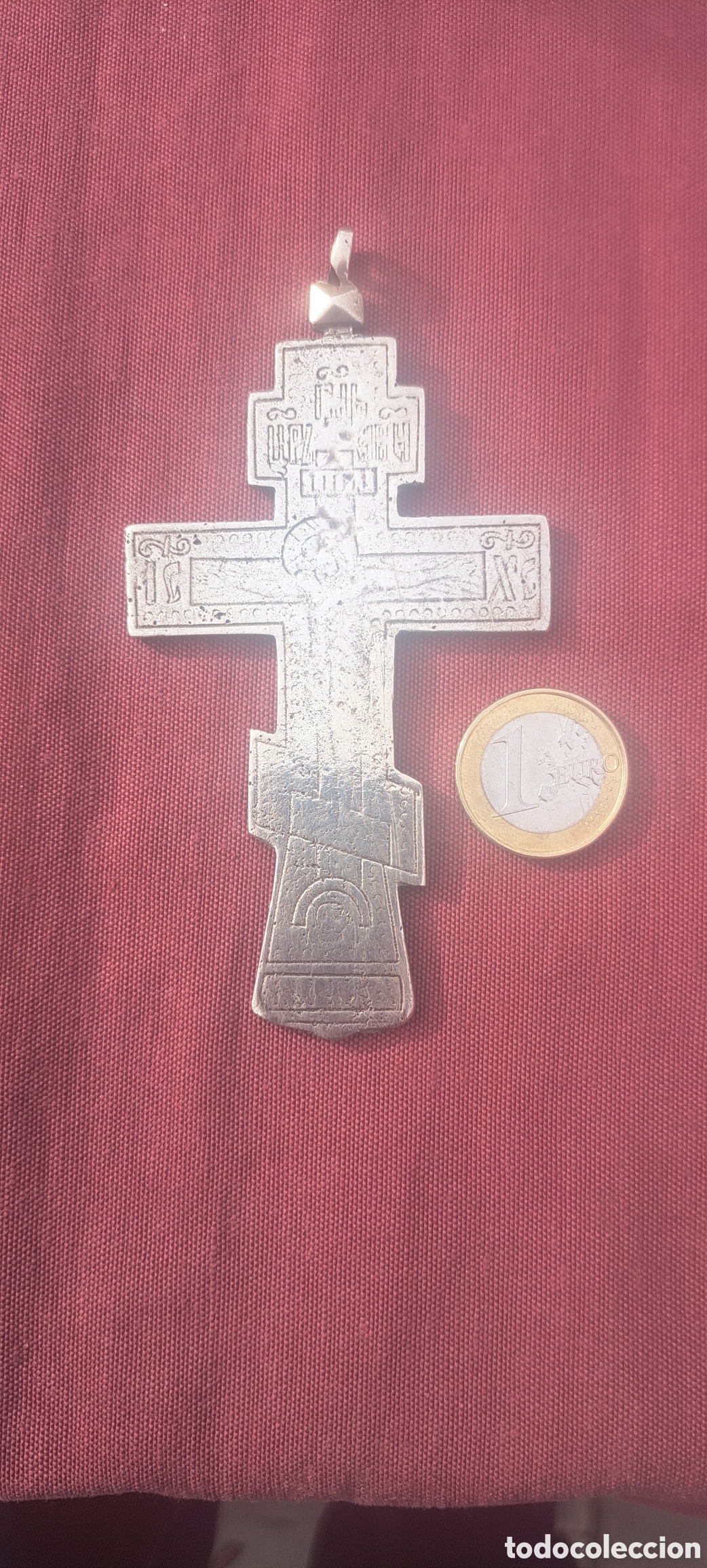 Antig&uuml;edades: Cruz plata ortodoxa antigua - Foto 4