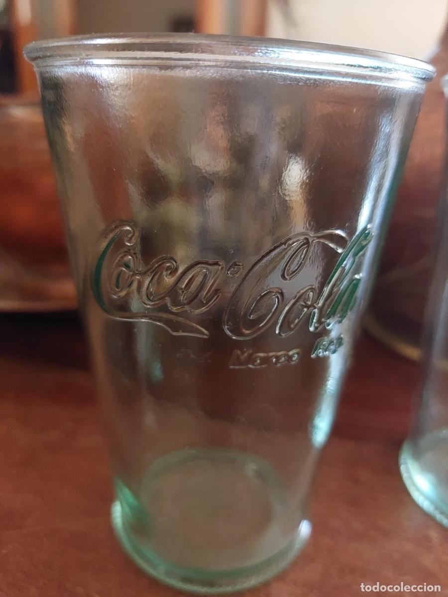 Antig&uuml;edades: 2 VASOS CRISTAL COCA COLA - Foto 3