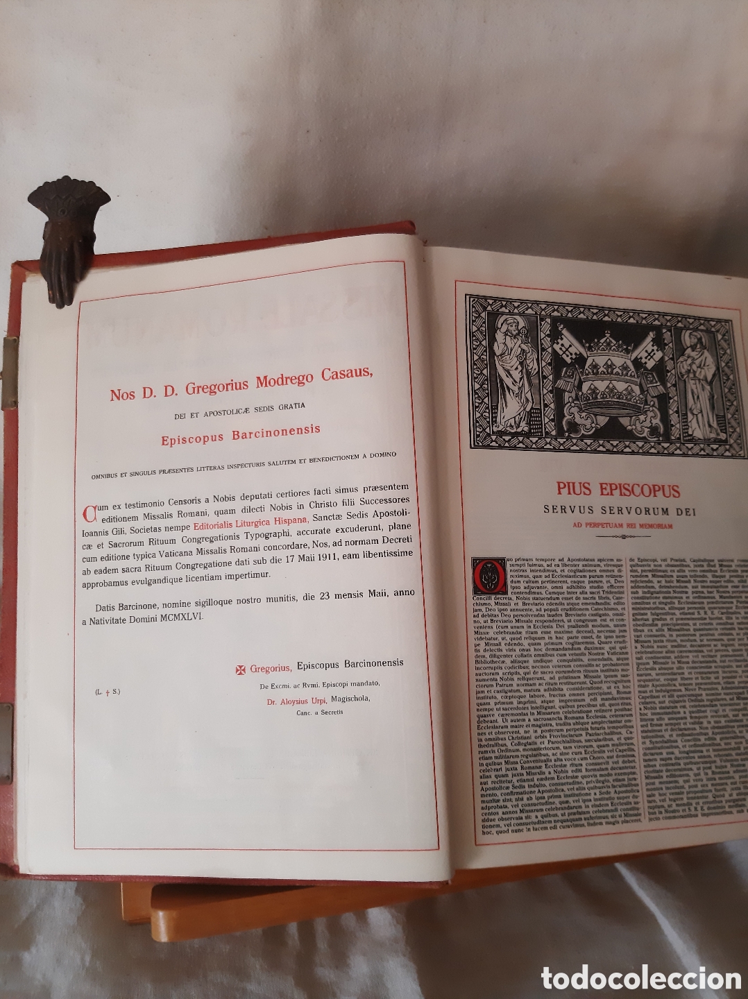 Antig&uuml;edades: MISAL CAT&Oacute;LICO ROMANO - Foto 11