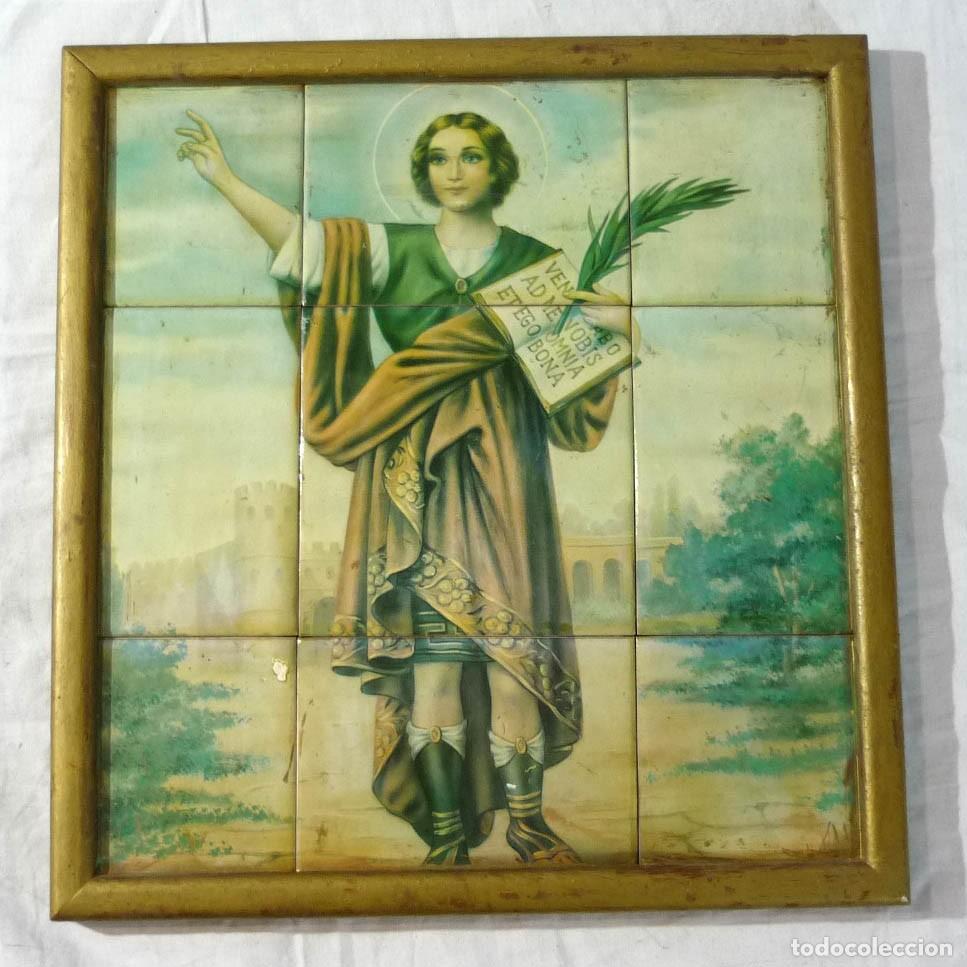 Antig&uuml;edades: Cuadro de azulejos de San Pancracio - Foto 1