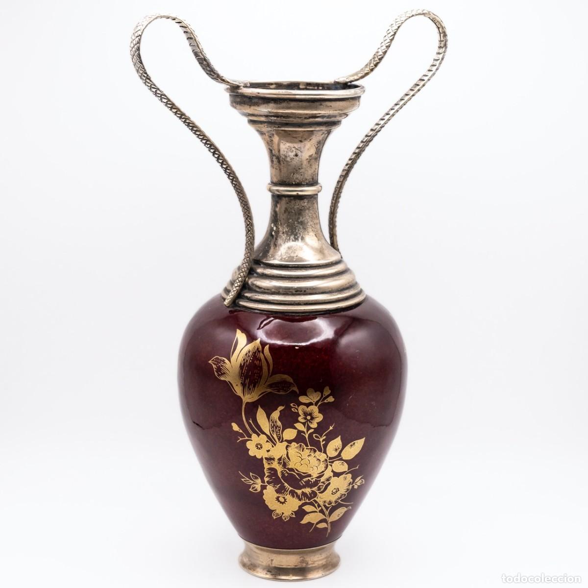 Antig&uuml;edades: Jarr&oacute;n Esmalte y Plata - Foto 1