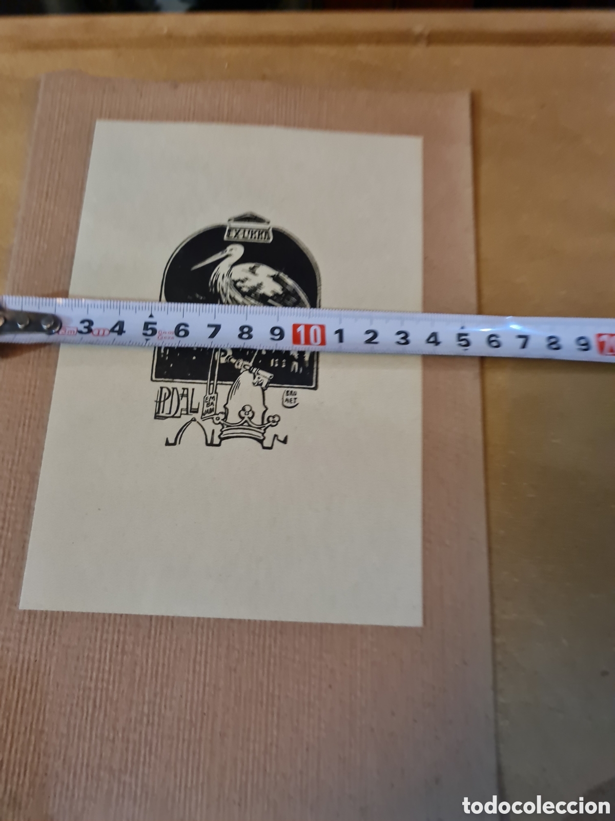 Antig&uuml;edades: Ex-libris dibujante Brunet - Foto 3