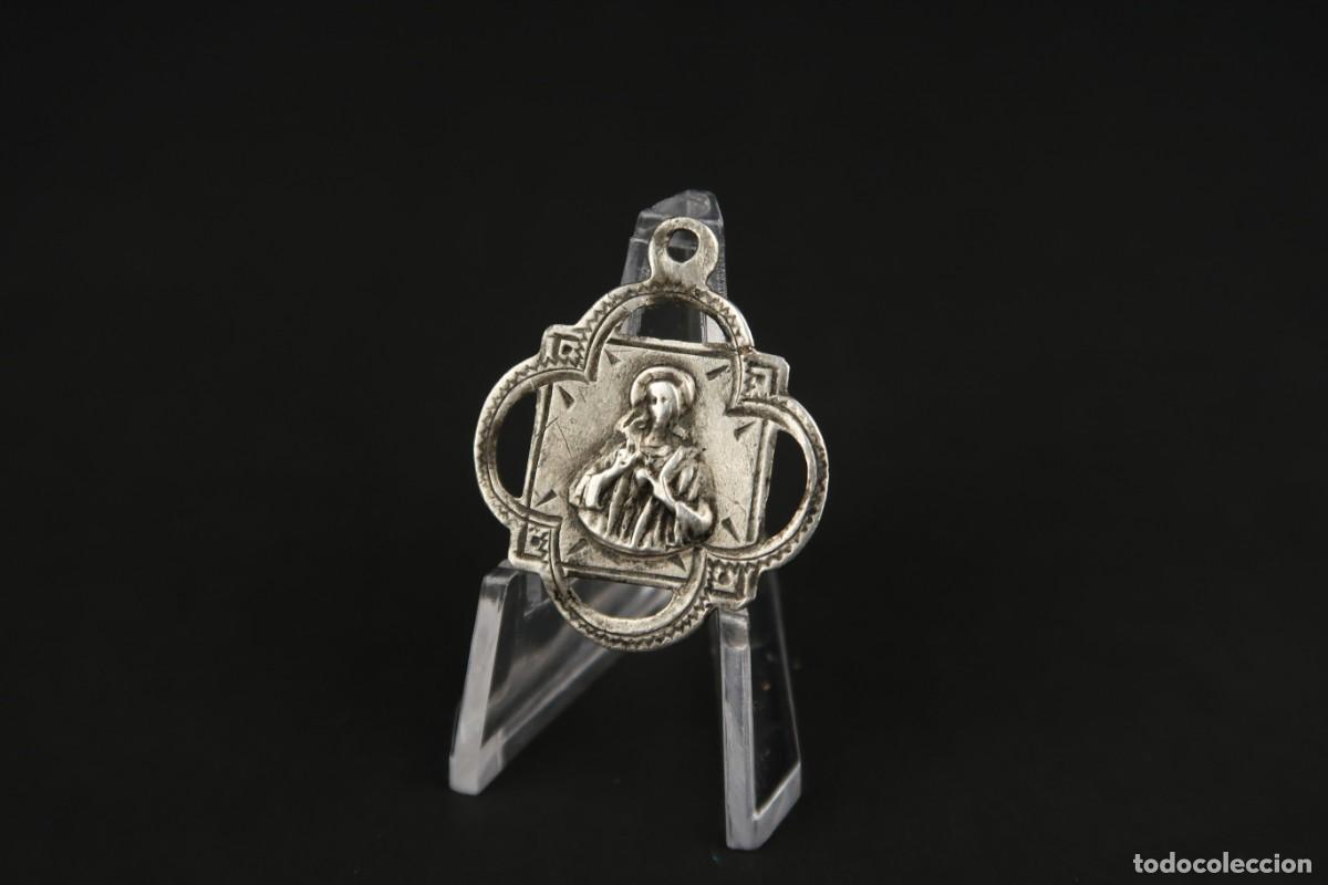 Antig&uuml;edades: Antigua Medalla Religiosa de Plata - Foto 1