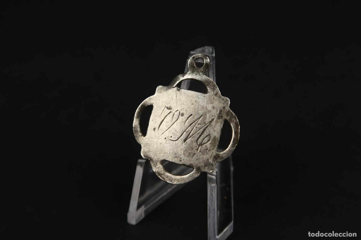 Antig&uuml;edades: Antigua Medalla Religiosa de Plata - Foto 5