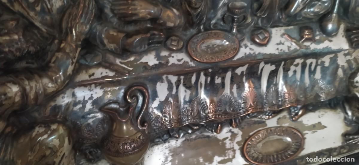 Antig&uuml;edades: Cuadro ultima cena de Jesus en metal - Foto 10