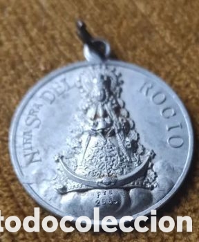 Antig&uuml;edades: Medalla virgen del Roc&iacute;o - Foto 1
