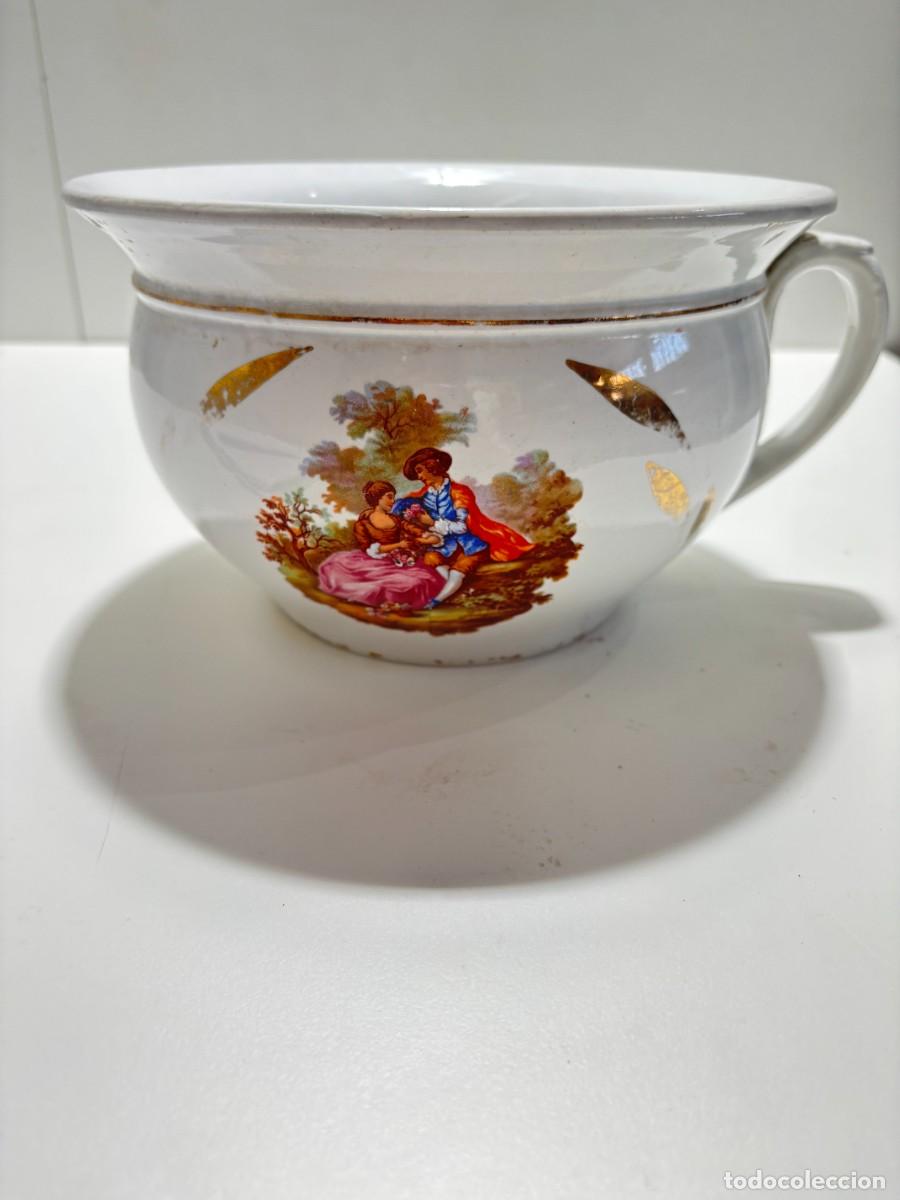 Antig&uuml;edades: ORINAL MUY ANTIGUO PORCELANA CARTUJA SEVILLA
