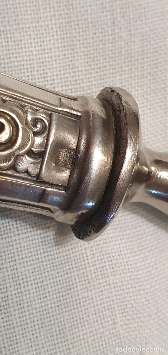Antig&uuml;edades: Tenedor / cubierto servir ba&ntilde;o plata - Foto 9