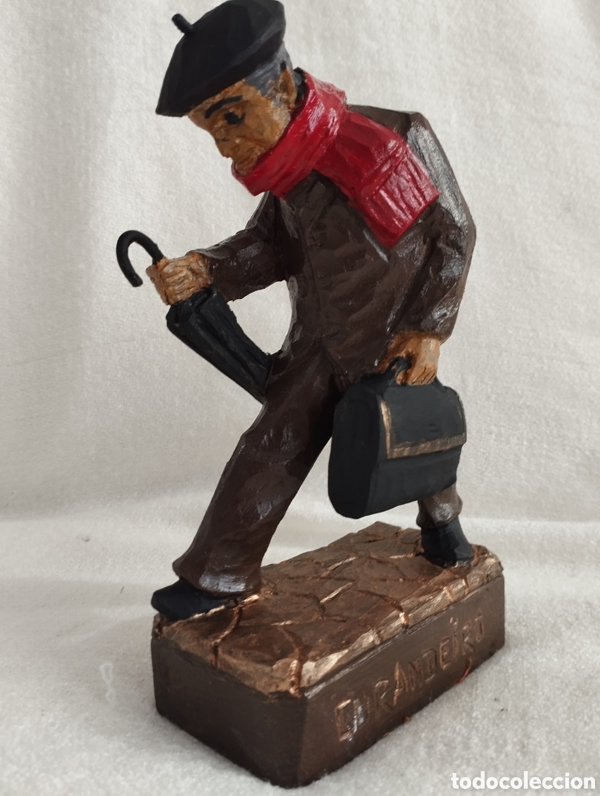 Oggetti Antichi: Antiguo Curandeiro Madera Tallada