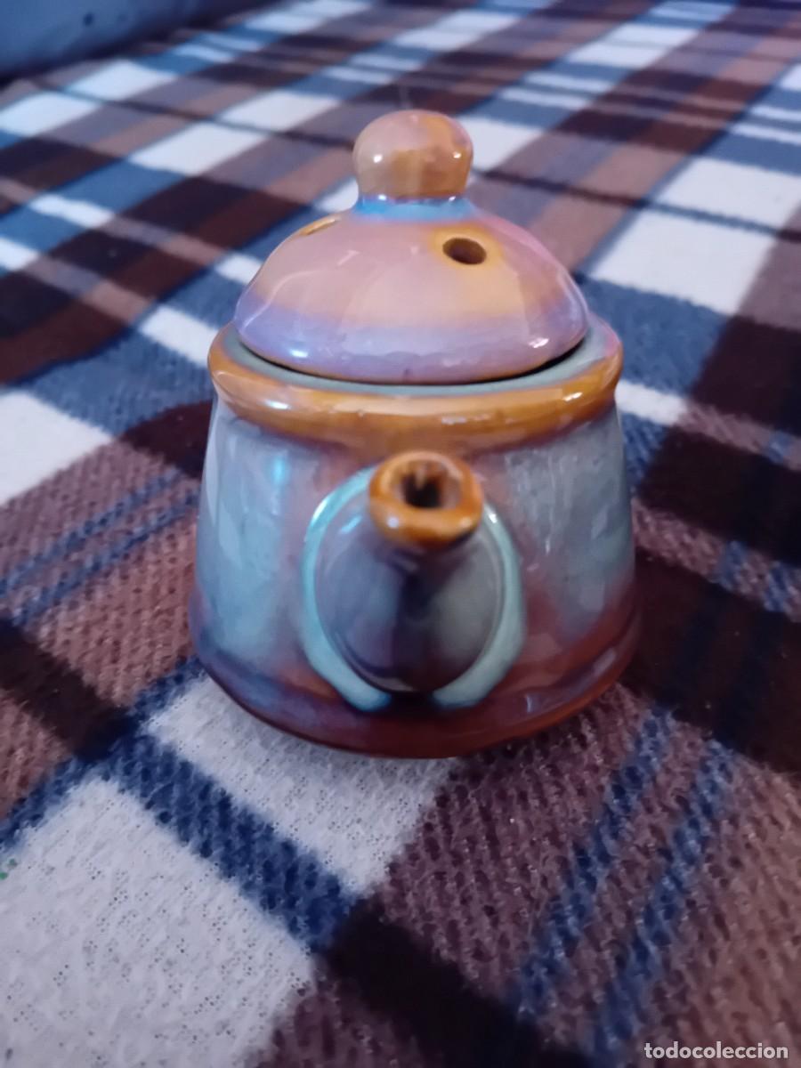 Antig&uuml;edades: Tetera de porcelana vidriada - Foto 4