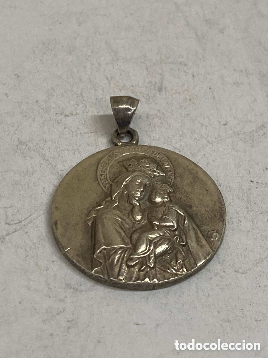 Antig&uuml;edades: Medalla de plata religiosa C370 - Foto 1