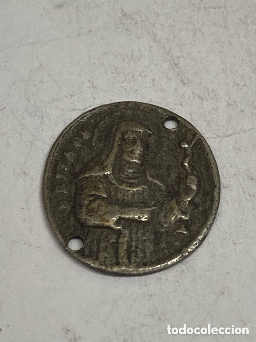 Antig&uuml;edades: Medalla de plata religiosa C370 - Foto 1