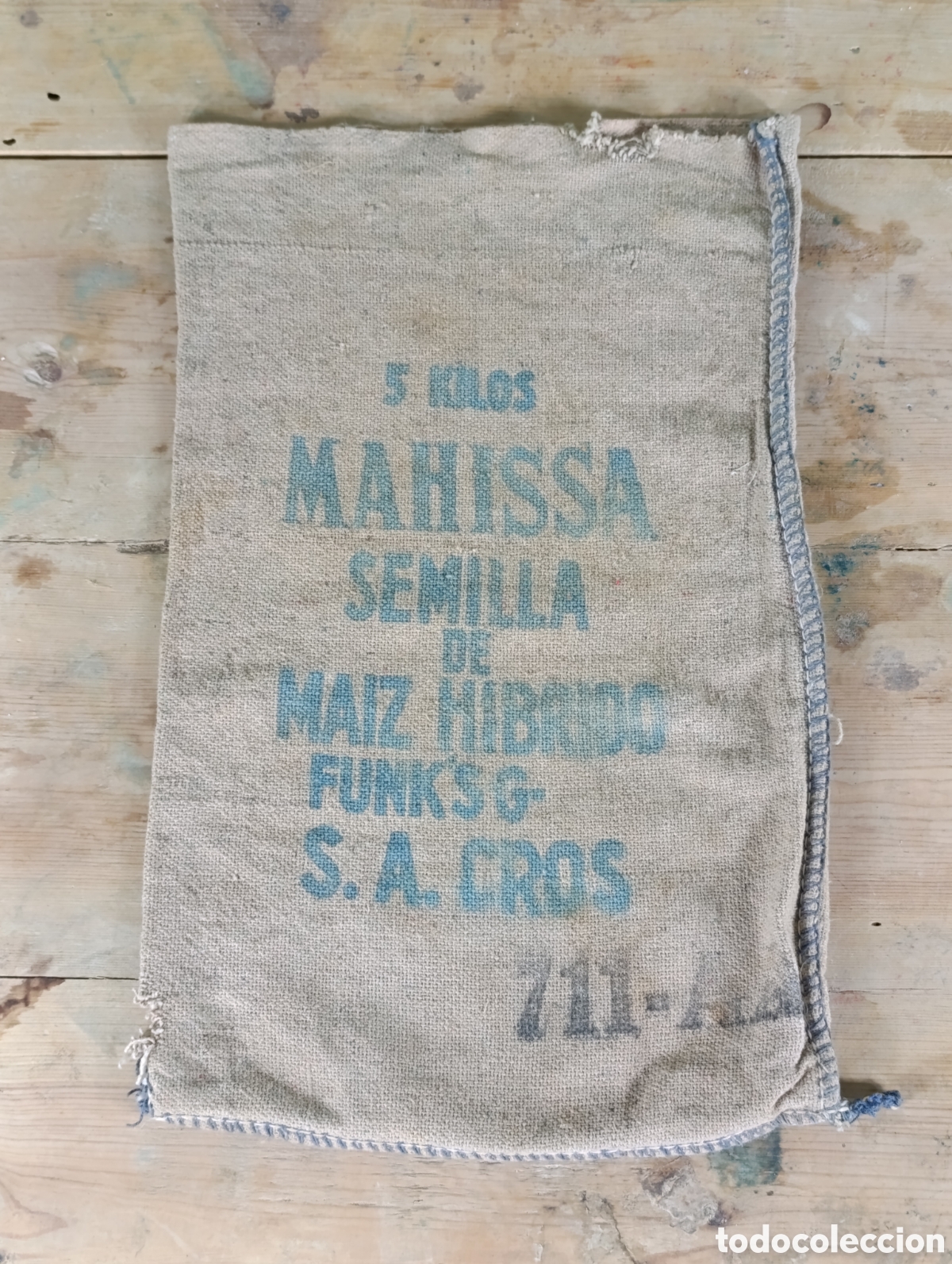 Antig&uuml;edades: Saco de Arpillera de Semillas de Ma&iacute;z&nbsp; - Foto 3