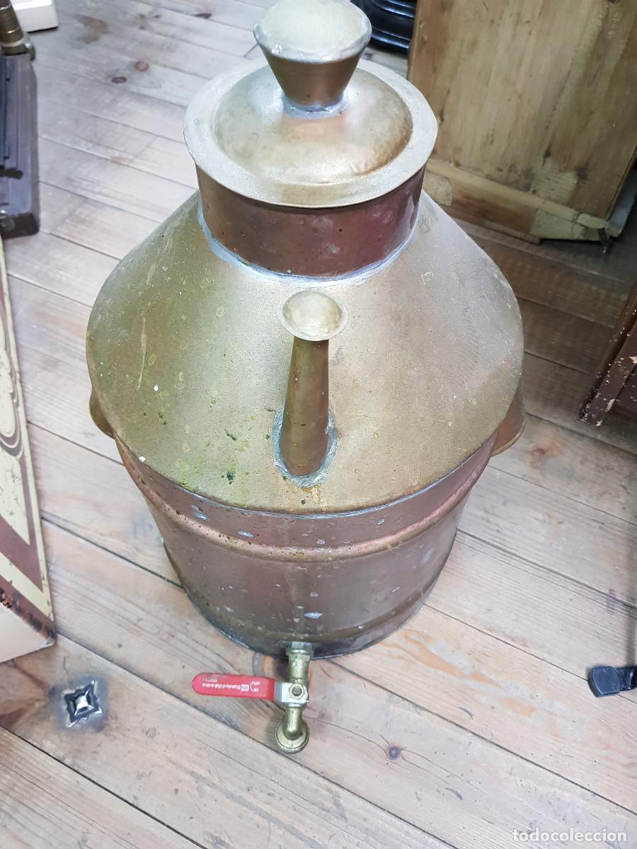 Antig&uuml;edades: ANTIGUO RECIPIENTE PARA EL ACEITE- DE COBRE - Foto 2