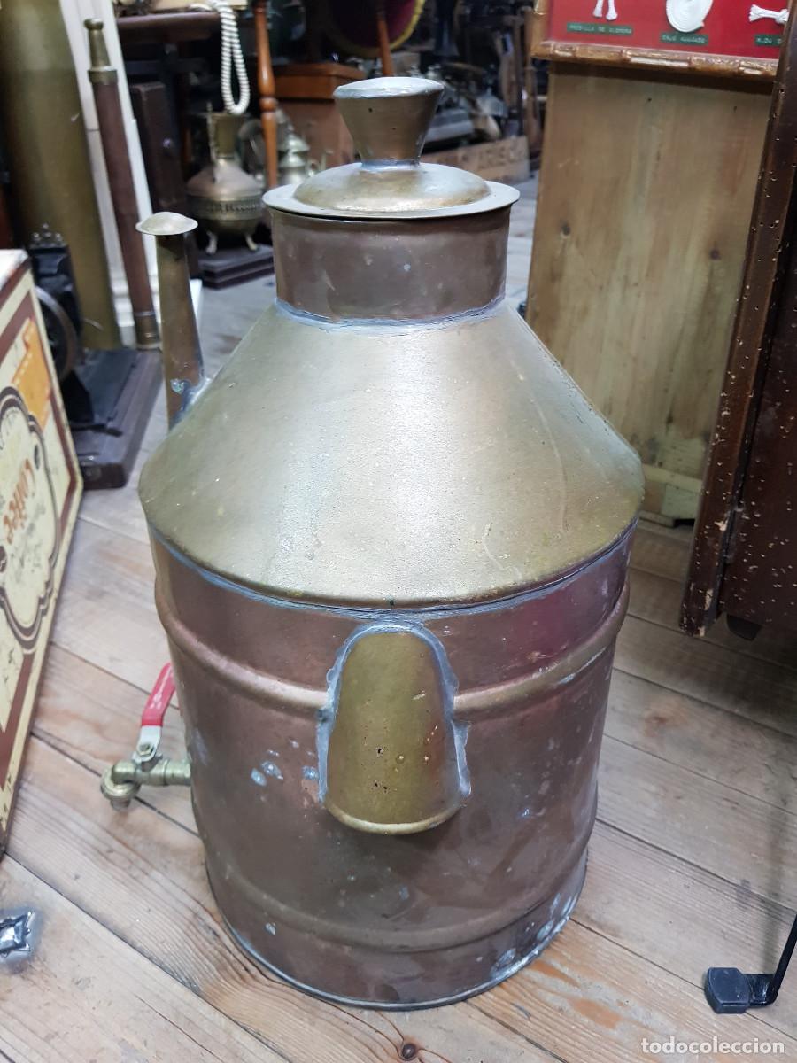 Antig&uuml;edades: ANTIGUO RECIPIENTE PARA EL ACEITE- DE COBRE - Foto 5