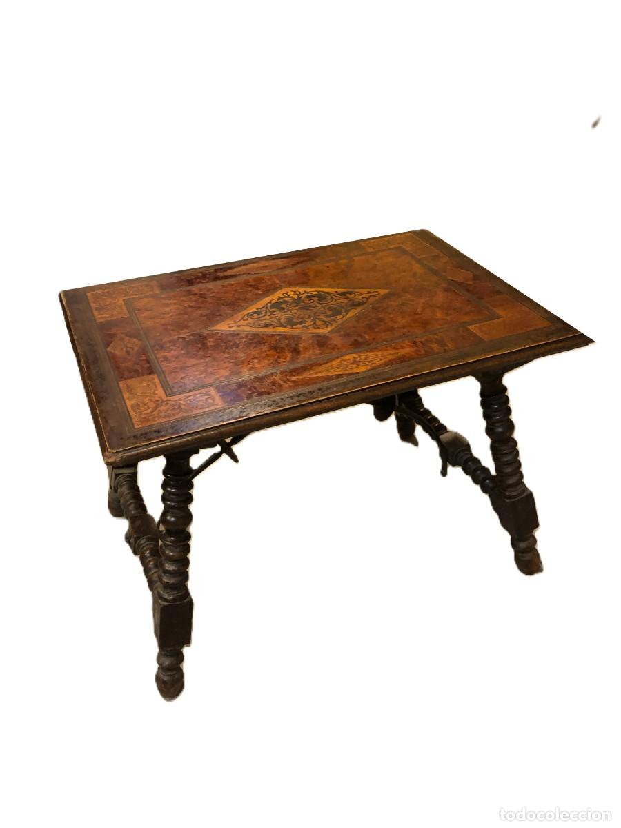 Antig&uuml;edades: mesa de bargue&ntilde;o, peque&ntilde;o formato - Foto 2